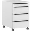 Rollcontainer Ribera Grau - Schwarz/Grau, Modern, Holzwerkstoff/Kunststoff (42/63/60cm) - Premium Living
