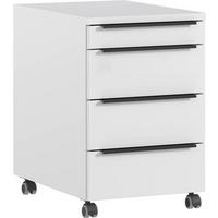 Rollcontainer Ribera Grau - Schwarz/Grau, Modern, Holzwerkstoff/Kunststoff (42/63/60cm) - Premium Living