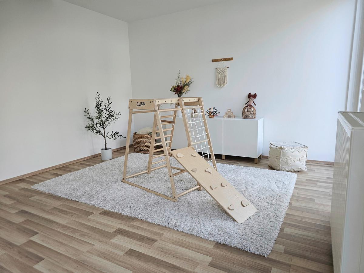 Igralo Za Plezanje Cliff Compact, Pravi Les - barve breze, Basics, les (84/105/113cm) - CLIFF