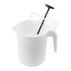 MILCHSCHÄUMER DIEGO 0,5L - Weiß Hochglanz, KONVENTIONELL, Kunststoff (10/14,5/15,3cm) - Mömax