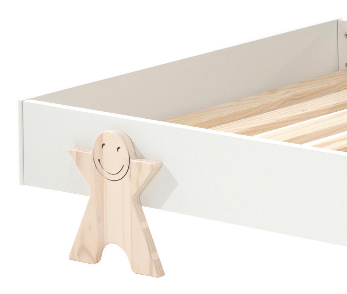 Kinder-/Juniorbett Modulo ca.90x200 cm Weiß - Weiß, MODERN, Holz/Holzwerkstoff (90/200cm) - MID.YOU