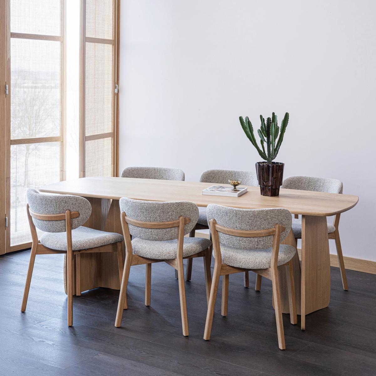 Stuhl-Set Udar 2er-Set Naturfarben - Naturfarben, MODERN, Holz/Textil (51/82/60cm) - Livetastic