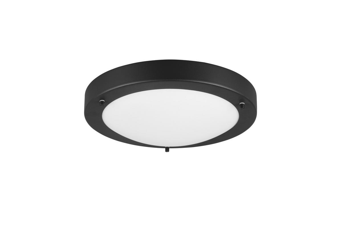 Badezimmer-Deckenleuchte Condus max. 60 Watt - Schwarz/Weiß, Basics, Glas/Metall (31,5/8cm) - Trio Leuchten