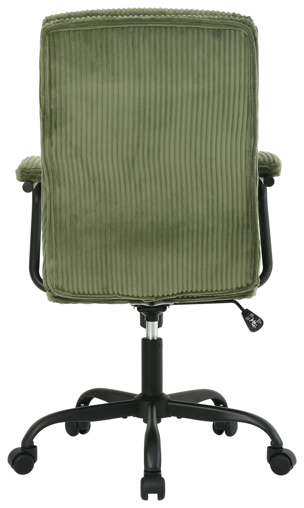 Drehstuhl Manhattan 2 Grün - Schwarz/Grün, MODERN, Holz/Kunststoff (58/102-112/64,5cm) - Mömax