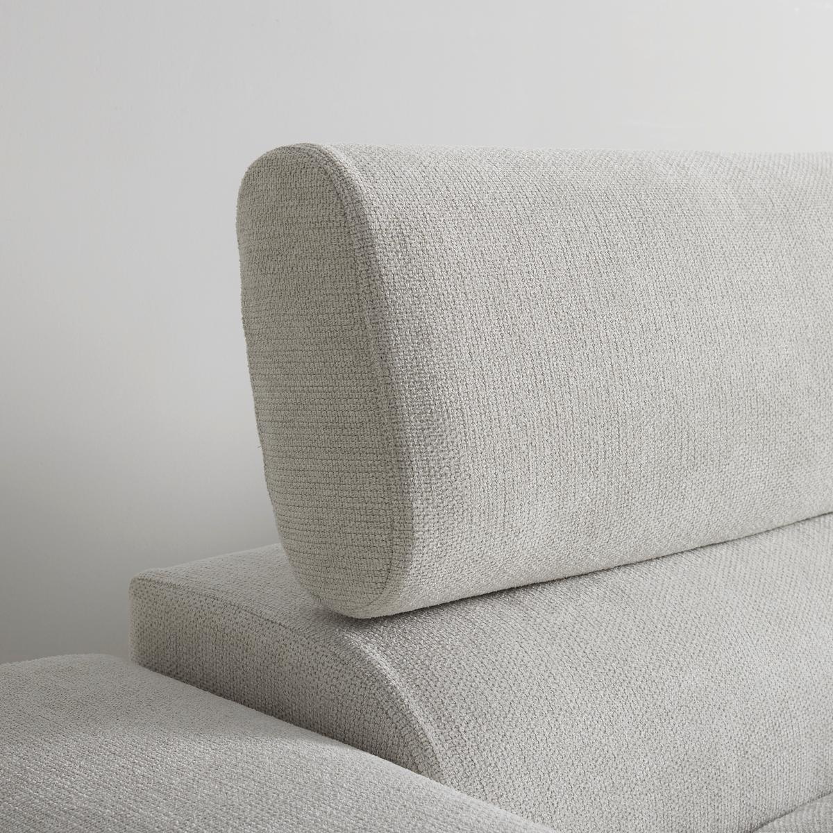 Sarokgarnitúra Emely - krém, Modern, textil/fa (267/70/195cm) - Bessagi Home