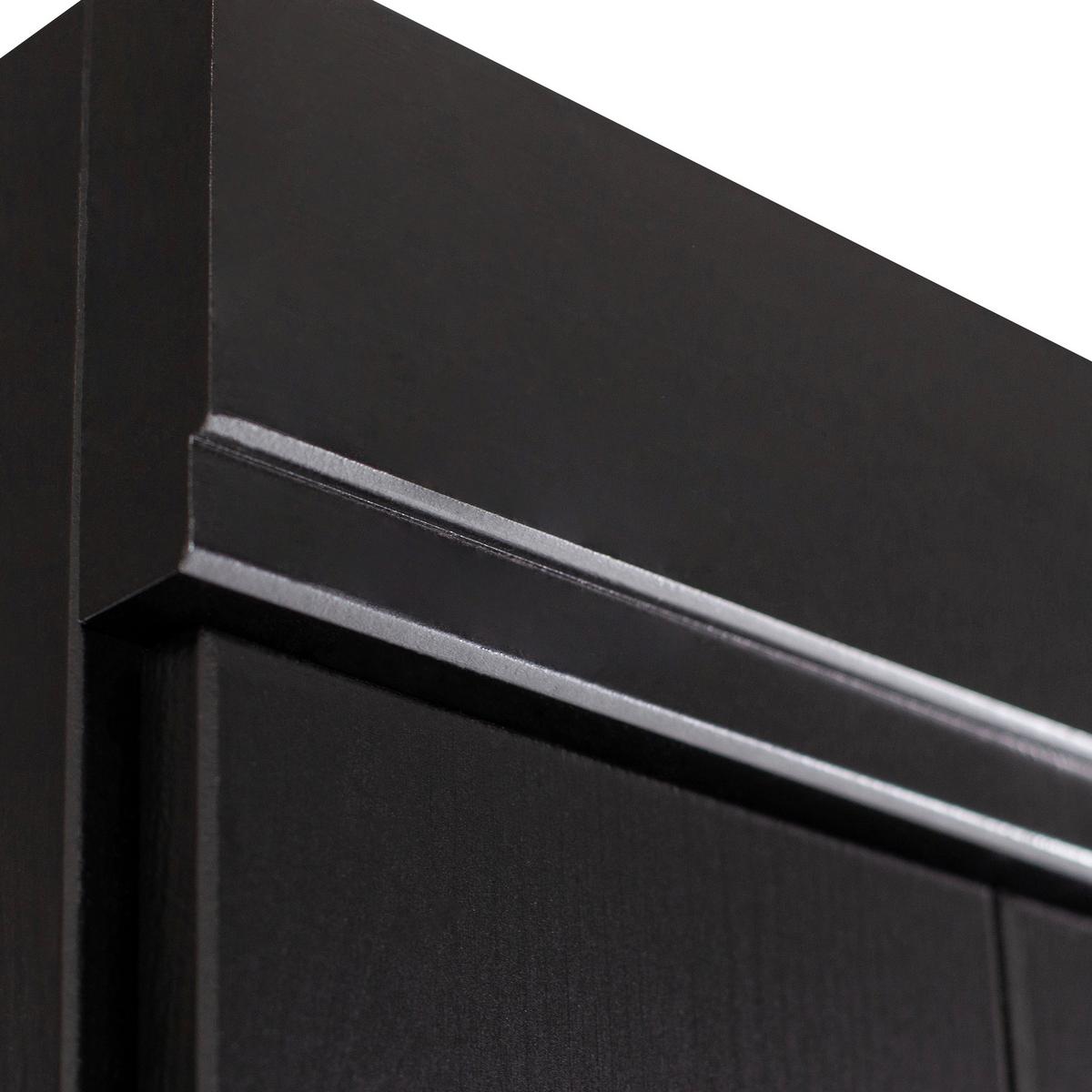 Drehtürenschrank Connect Schwarz - Schwarz, Design, Holz (94/195/53cm) - Livetastic