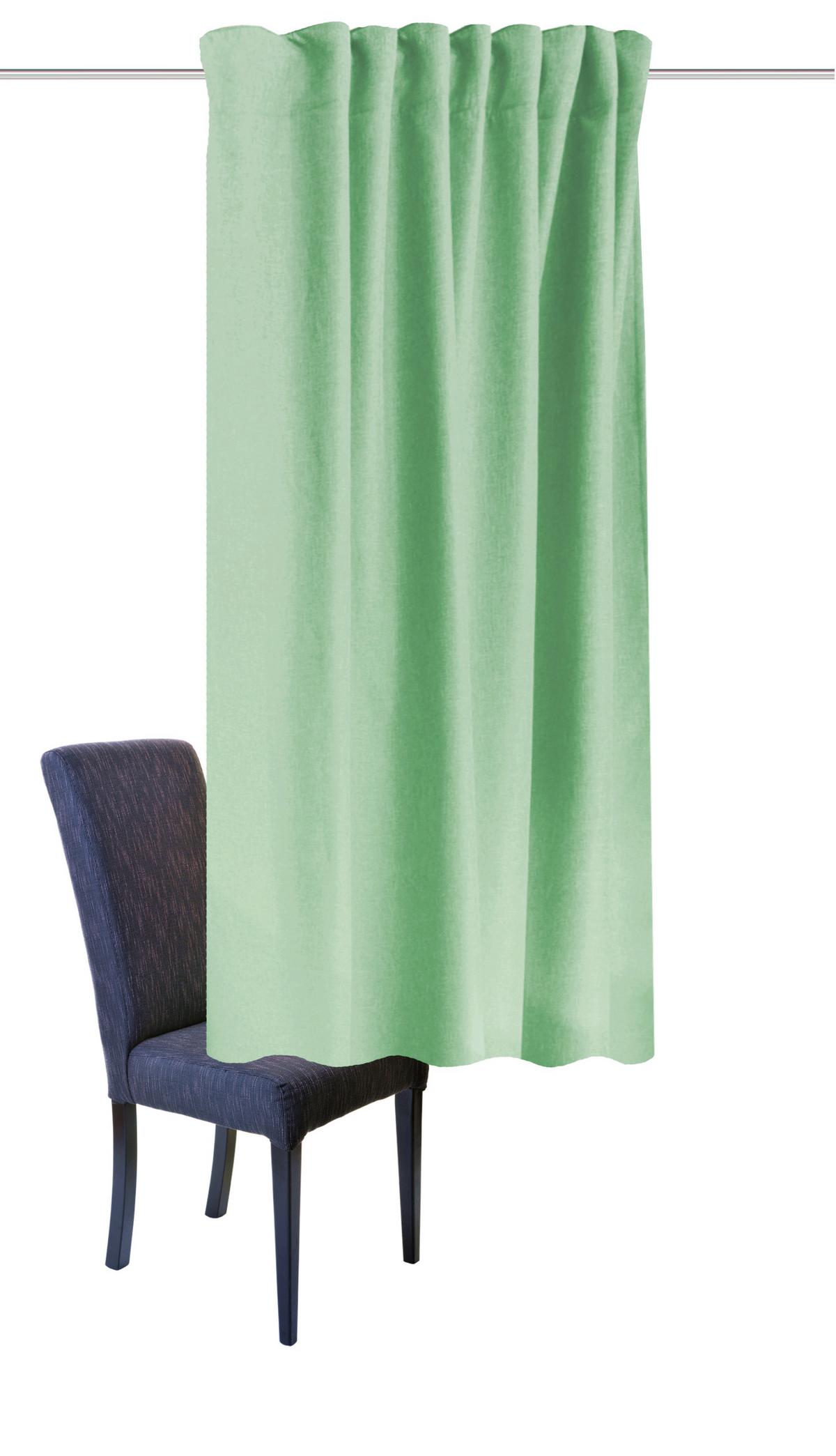 Wärmeschutzvorhang Eskimo Mintgrün ca. 135x175cm - Mintgrün, Basics, Textil (135/175cm) - Schmidt W. Gmbh