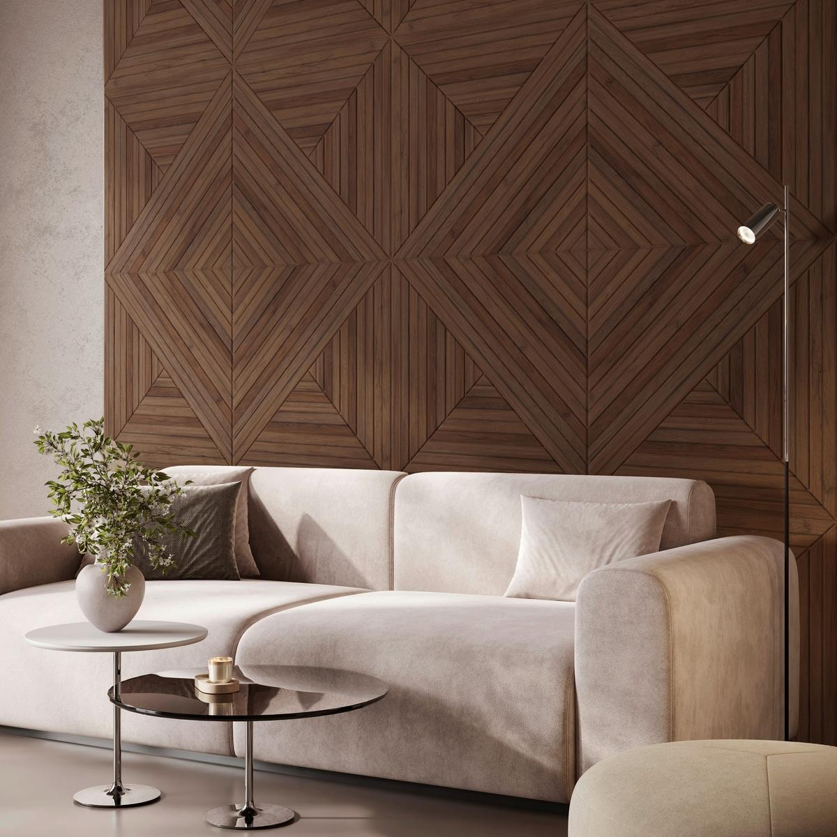 Akustikpaneel Braun ca. 60x60cm - Braun, Basics, Textil (60/60cm)