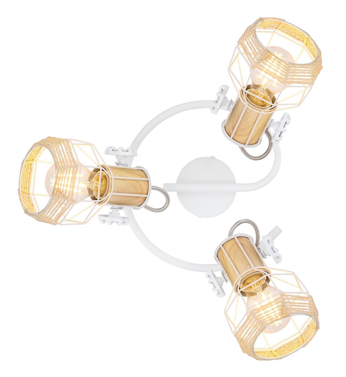 Reflektor Bana - bela, Basics, kovina (25/20cm) - Globo