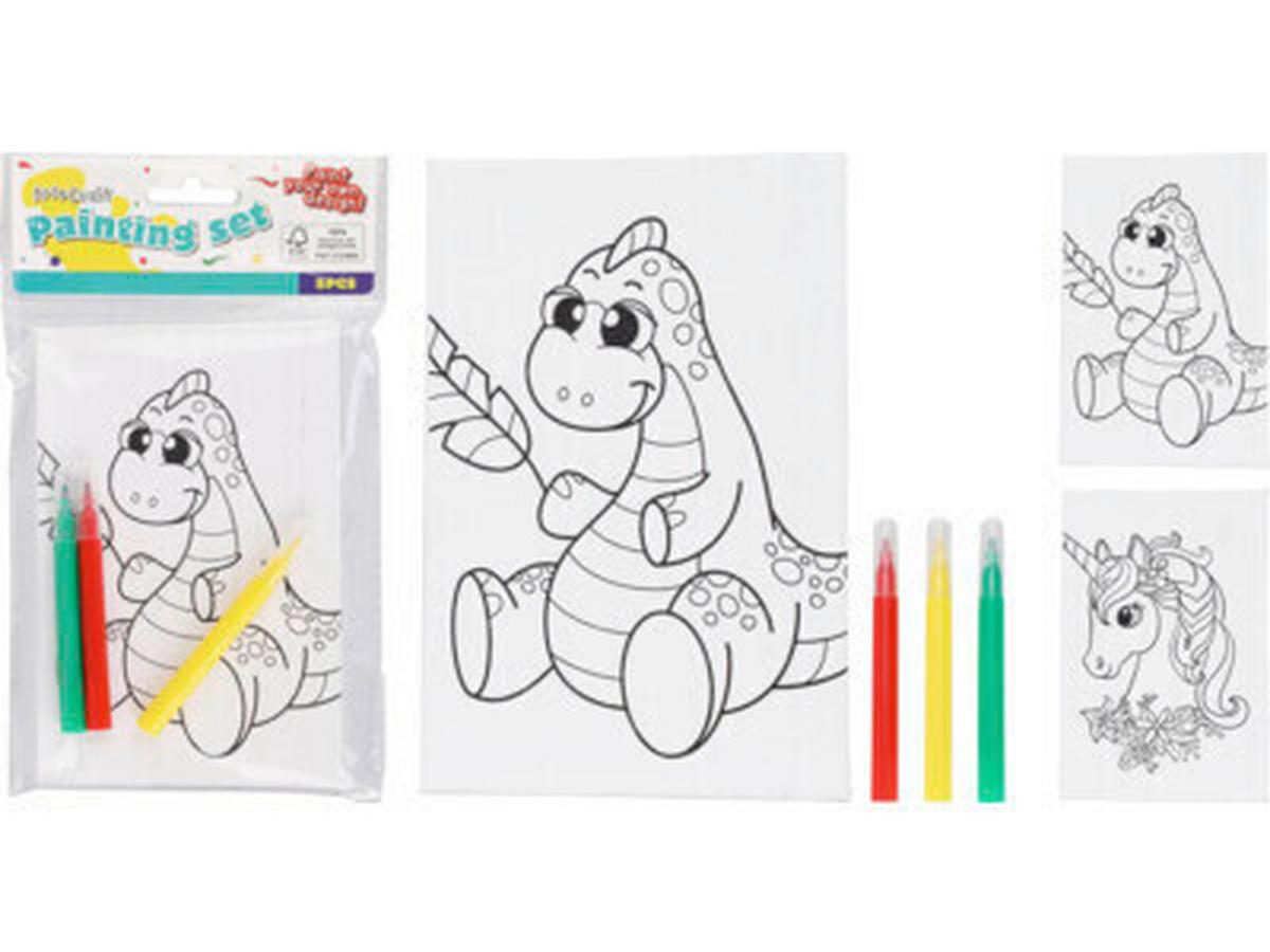 Kifestőszett Kids - műanyag (9,5/15cm)