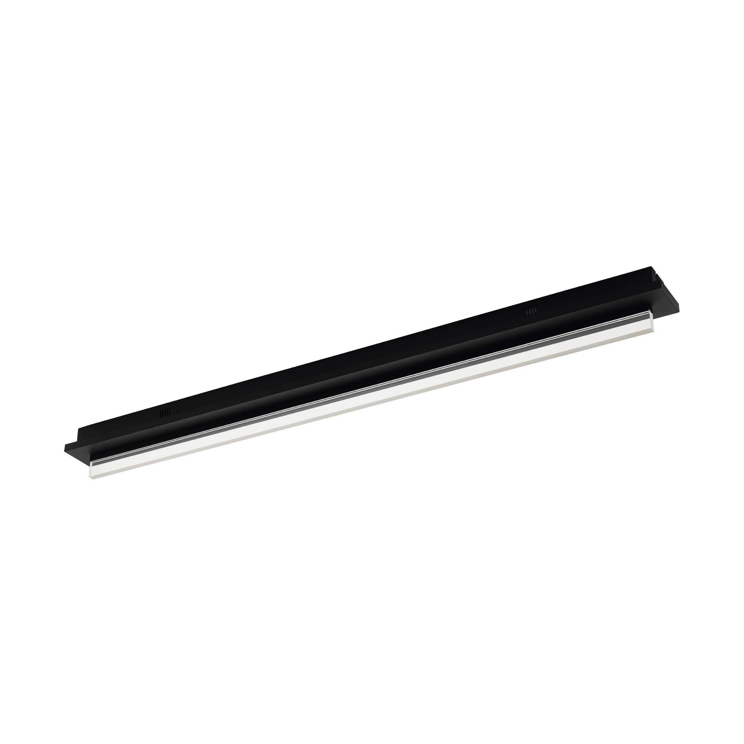 Deckenleuchte 98494* Spadafora - Weiss/Schwarz, Design, Kunststoff/Metall (116/8/10cm) - Eglo