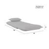 BÄDDFÅTÖLJ TAMARA - ljusgrå, Modern, metall/textil (82/31/69cm) - Bessagi Home