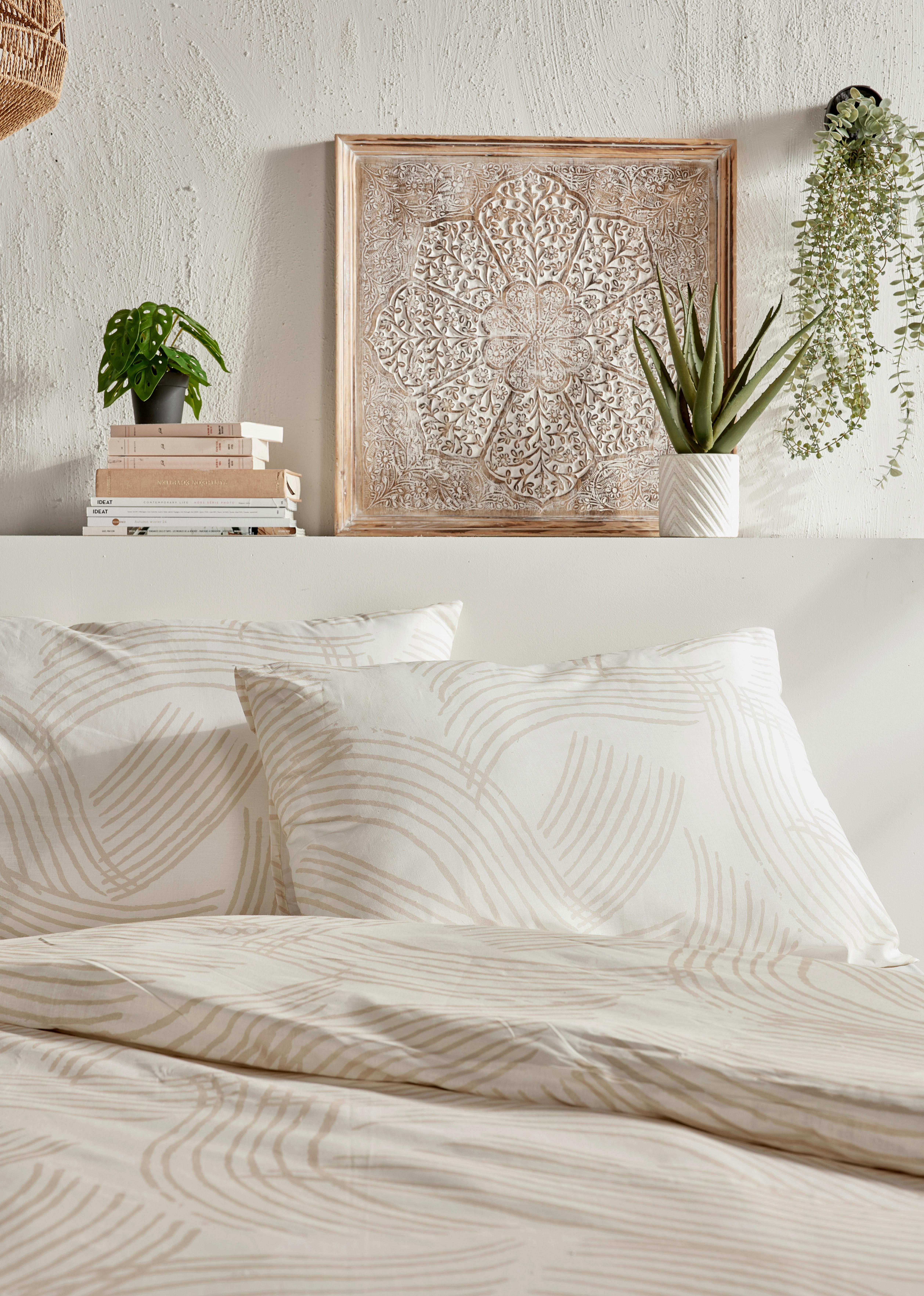Lenjerie de pat Ranforce cca. 200x220/2x50x70 cm - alb, Modern, textil (200/220cm)