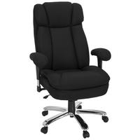 Pisarniški Stol Builder Xxl I, Črna - srebrne barve/črna, Moderno, kovina/umetna masa (76/123/81cm) - MID.YOU