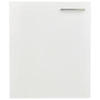 Küchenschrankfront Touch Weiß - Edelstahlfarben/Weiß, MODERN, Holzwerkstoff/Metall (60/72/1,9cm) - Nobilia