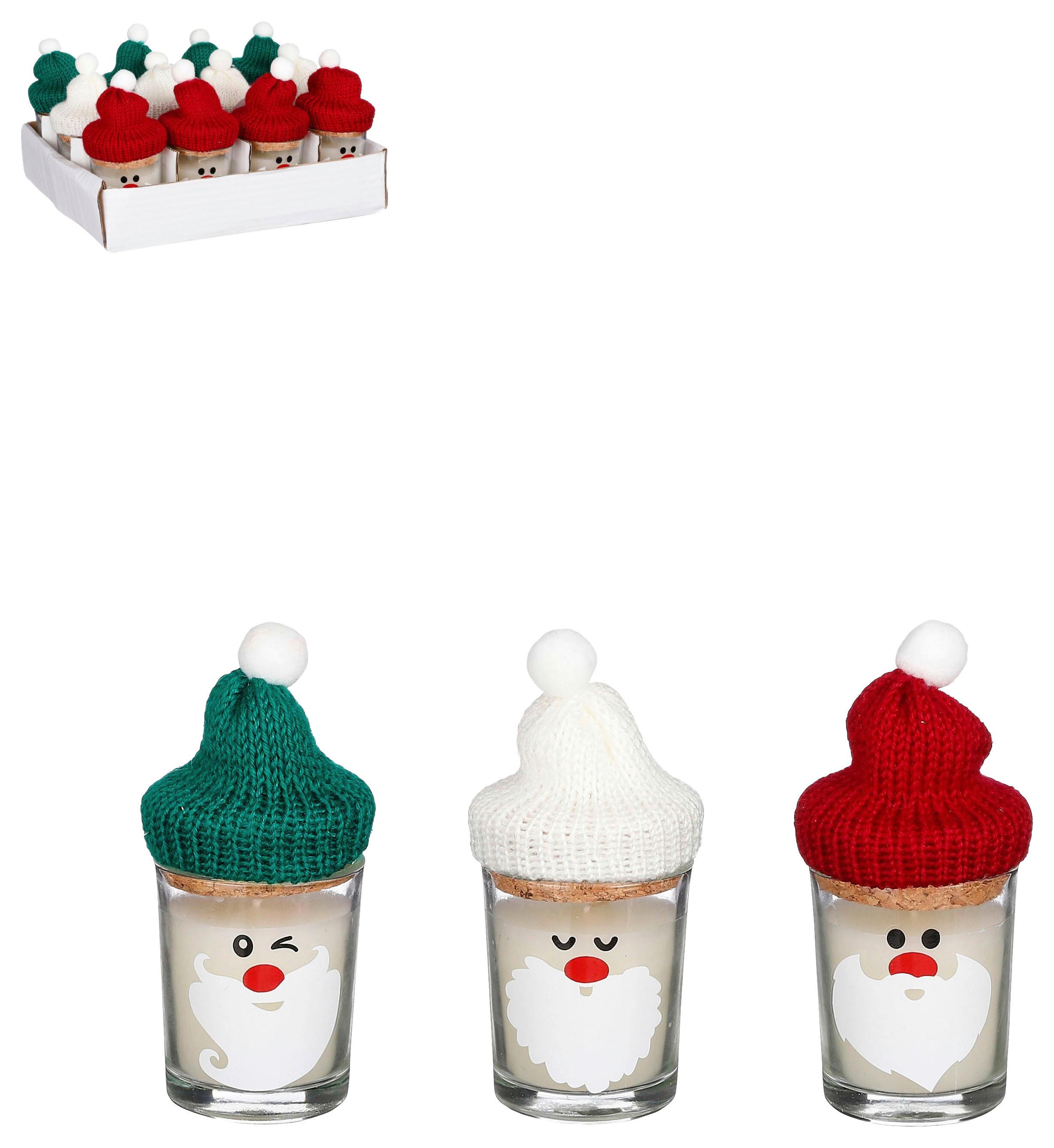 Božična Sveča V Kozarcu Santa - Trendi (9,5cm) - Premium Living