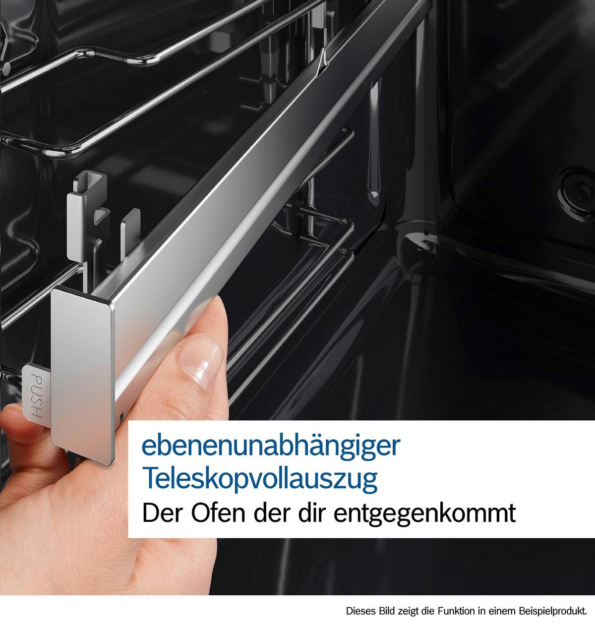 Einbaubackofen HSG936AB1 - Edelstahlfarben/Schwarz, MODERN, Glas/Metall (59,4/59,5/54,8cm) - Bosch