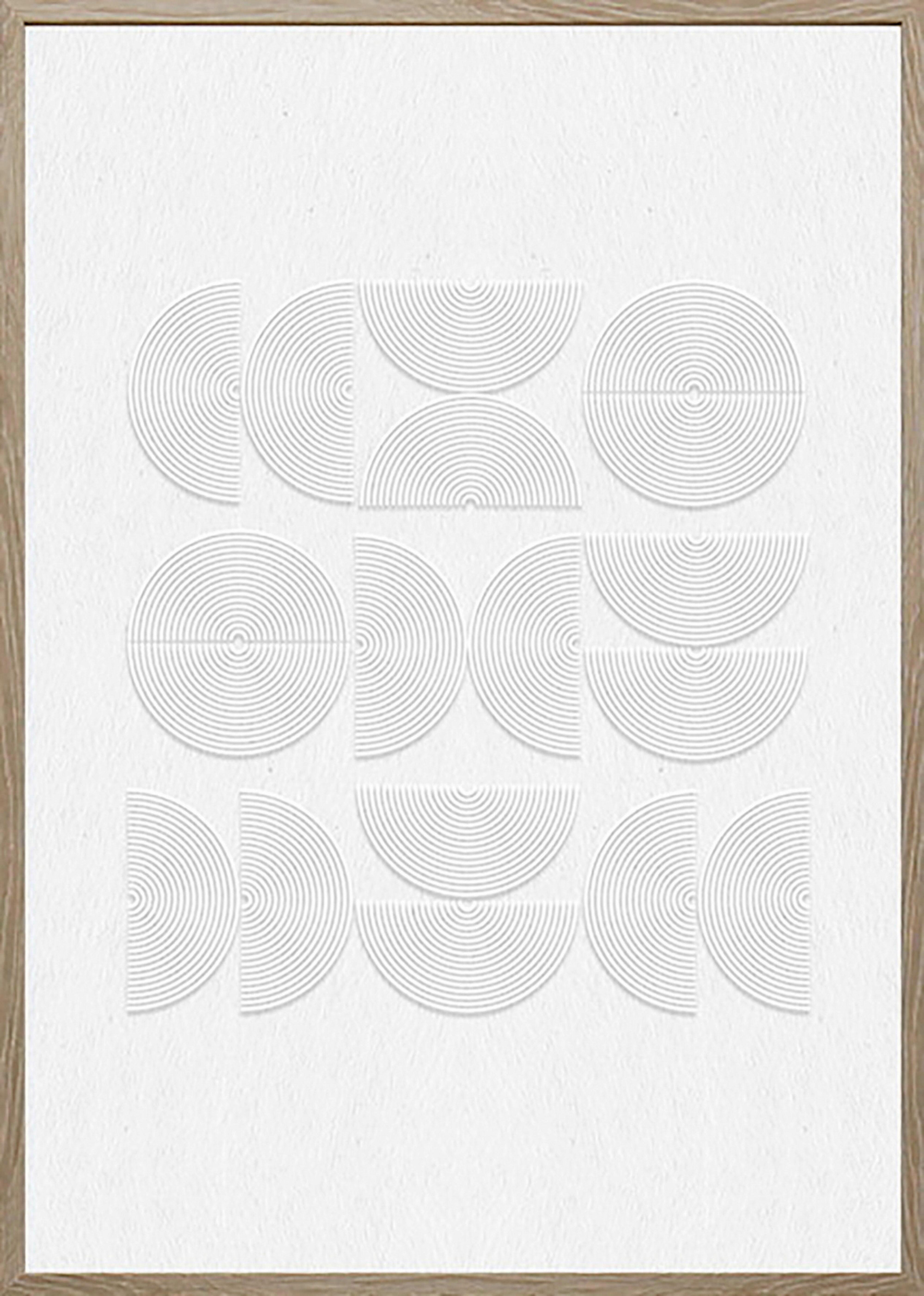 Keilrahmenbild Mike in Weiß ca. 50x70x2,2cm - Weiß/Naturfarben, MODERN, Papier/Holzwerkstoff (50/70/2,2cm) - Mömax