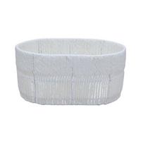 Coș Casei Oval M - alb, Konventionell, hârtie/metal (35/16/24cm) - Mömax