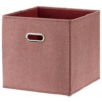 Faltbox Bobby ca. 34l - Rotbraun, Modern, Karton/Textil (33/32/33cm) - Premium Living