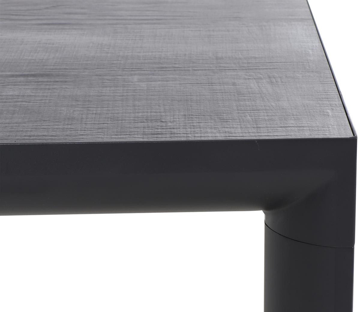 Gartengarnitur Milano 7-tlg. Anthrazit - Anthrazit, Basics, Keramik/Kunststoff (100/110/220cm) - Siena Garden