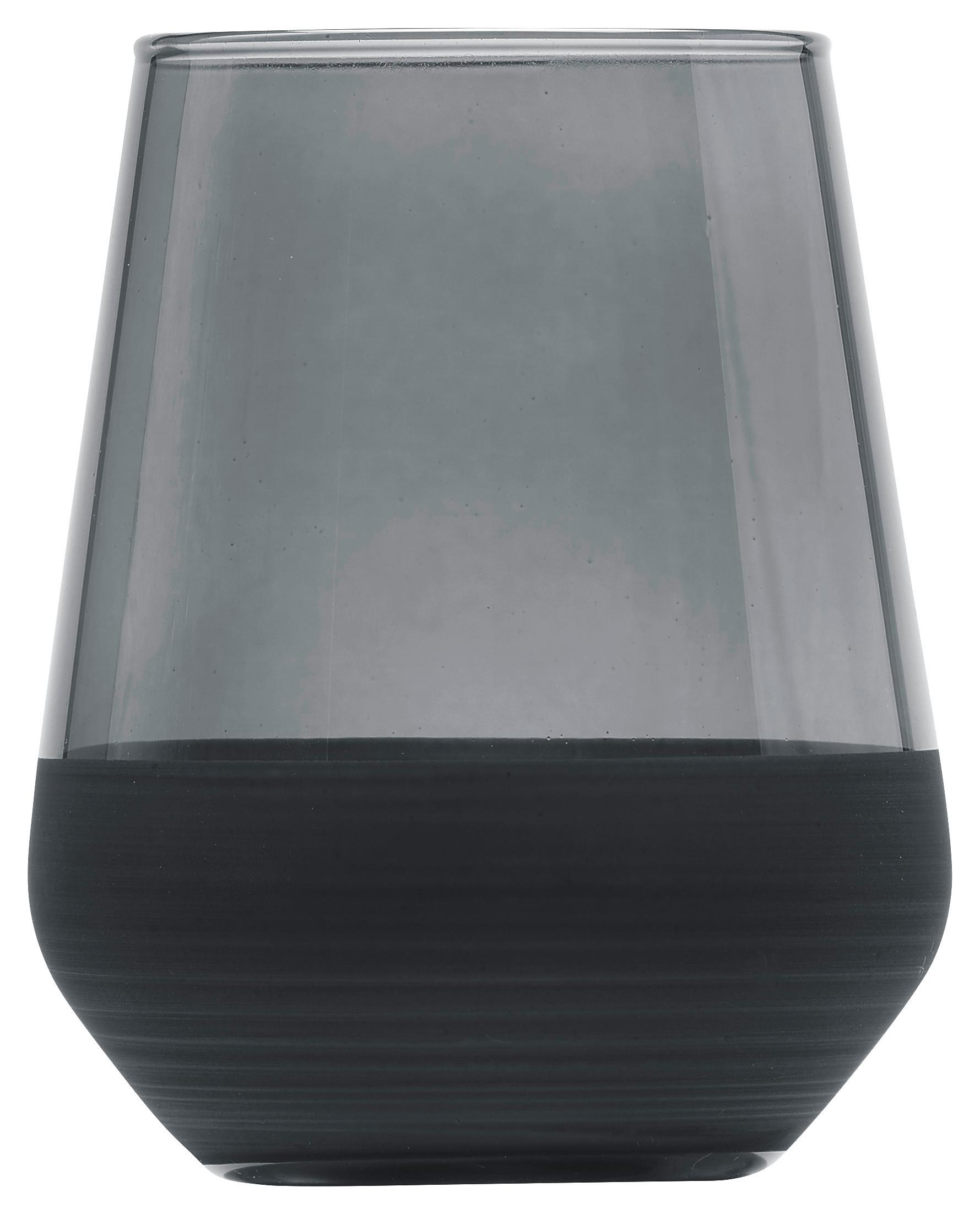 Trinkglas Black ca. 425ml - Schwarz, MODERN, Glas (6,8/11cm) - Premium Living
