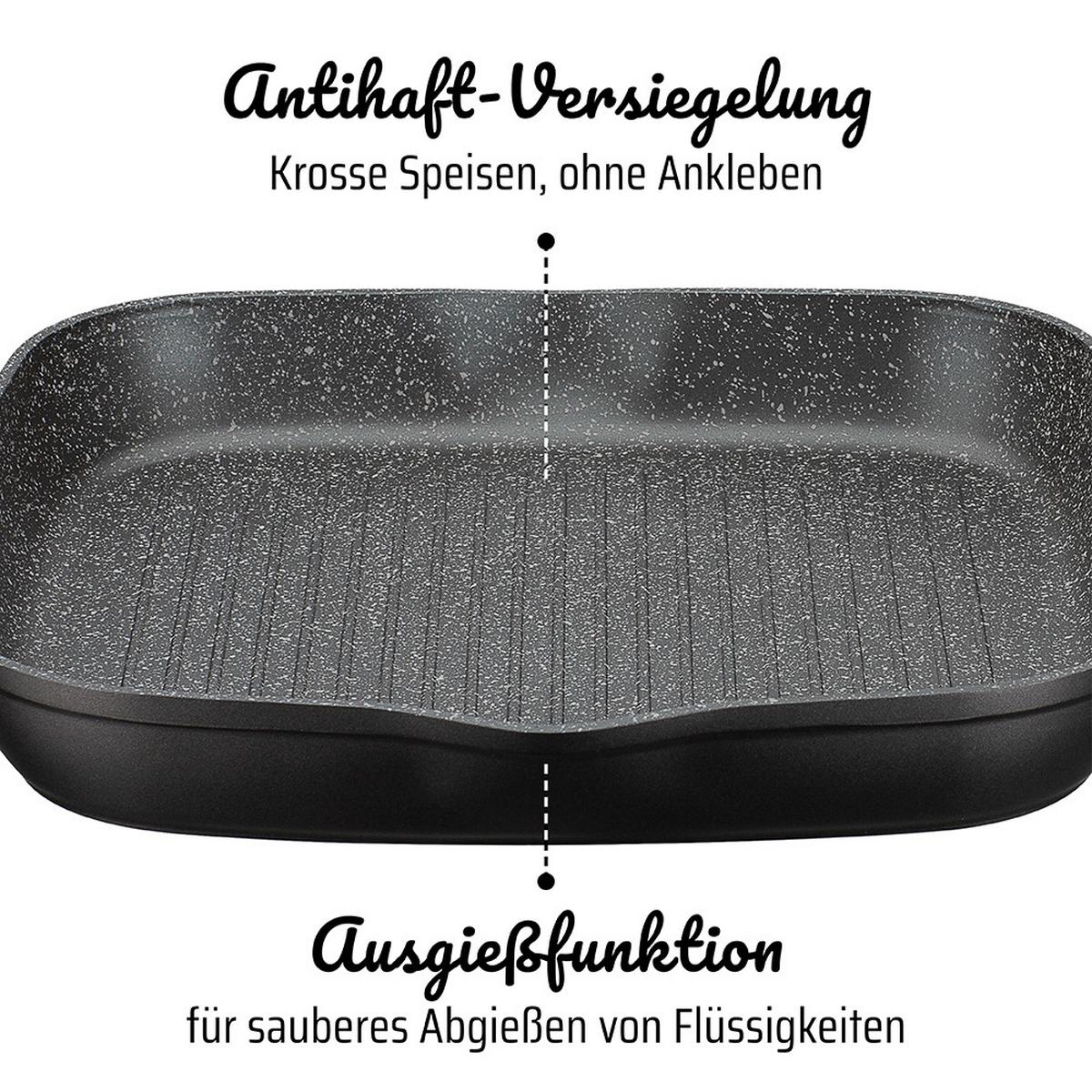 Set Ponev Gourmet, 3-Delni - črna, Basics, kovina (20+24+28cm) - GSW
