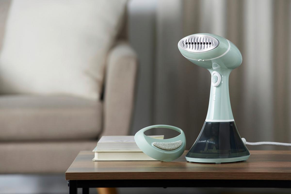 PAROWNICA DO UBRAŃ STEAM GENIE ESSENTIAL 25592-56 - szałwiowy, Basics, tworzywo sztuczne (12,5/27,5/18,0cm) - Russell Hobbs