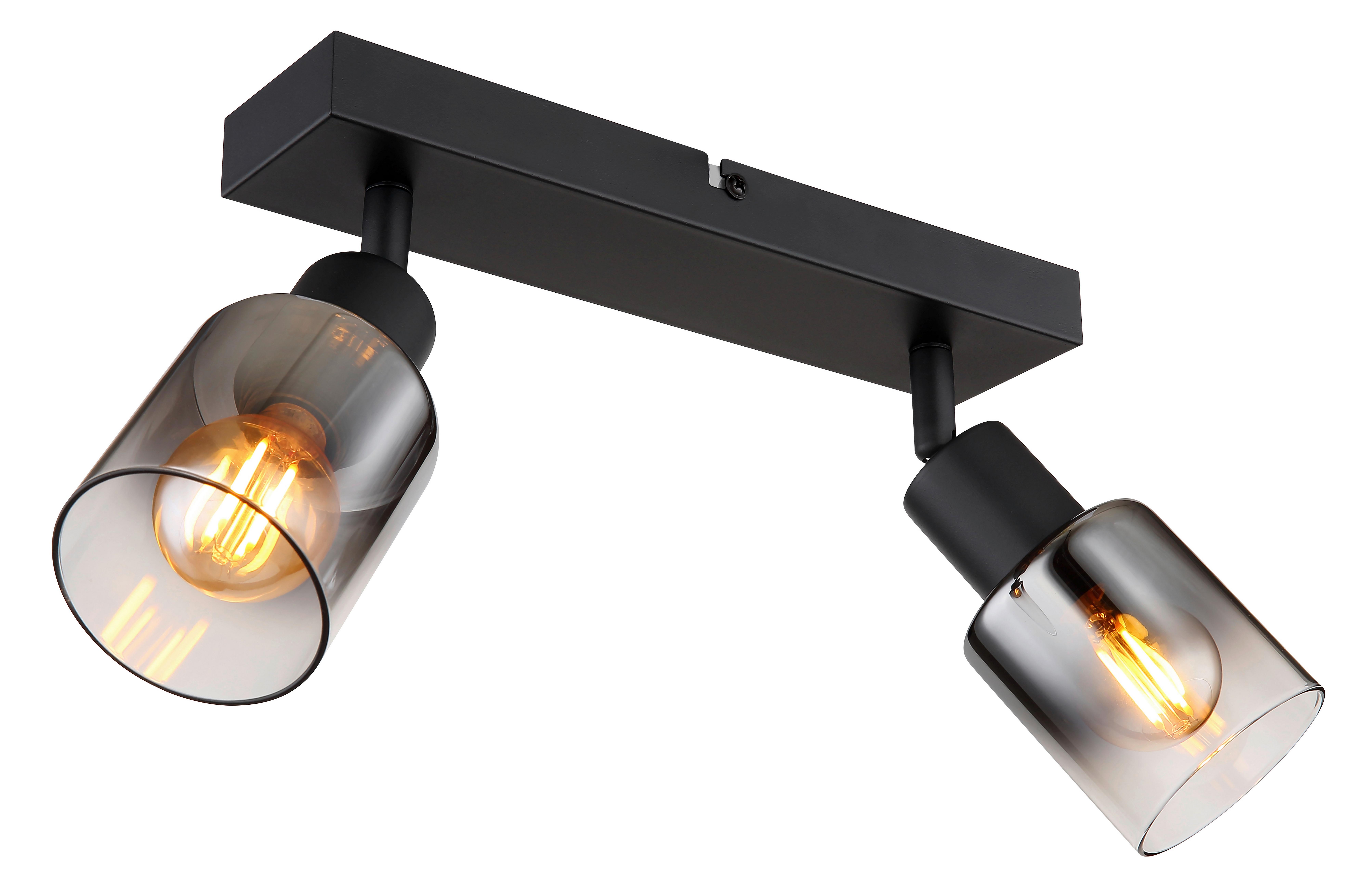 Proiector Rudio - negru, Modern, sticlă/metal (26/7/14cm) - Mömax