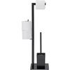 WC-BORSTE MED PAPPERSHÅLLARE GREGOTTI-2 -SB- - svart, Modern, metall/plast (20/71/20cm) - Mömax
