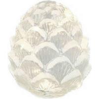 SZYSZKA JODŁY DH1723602 - biały wysoki połysk, Lifestyle, szkło (17/19cm) - X-Mas