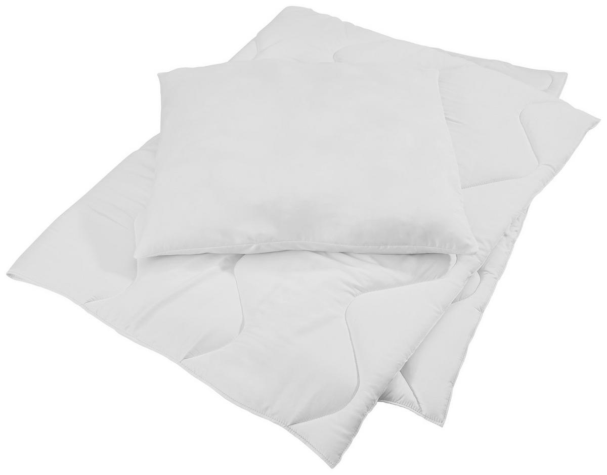KOMPLET POŚCIELI SAHRA - biały, Basics, tkanina (135/200cm) - Sleeptex