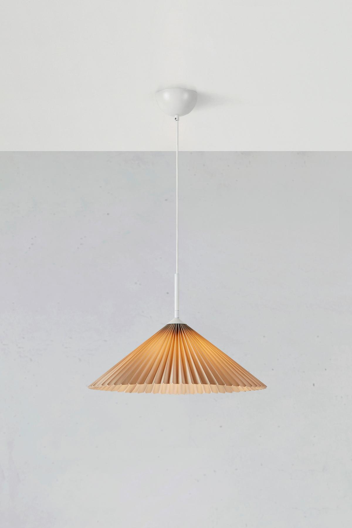 Hängeleuchte Plisado max. 40 Watt - Beige, Basics, Kunststoff/Metall (50/50/30cm) - Markslöjd