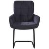 Armlehnstuhl Nova Grau/Schwarz - Schwarz/Grau, MODERN, Textil/Metall (61/91/65cm) - Premium Living