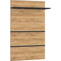 PANEL DO PRZEDPOKOJU GW-LISSABON - kolor dębowy/antracytowy, Design, materiał drewnopochodny (96/147/30cm)