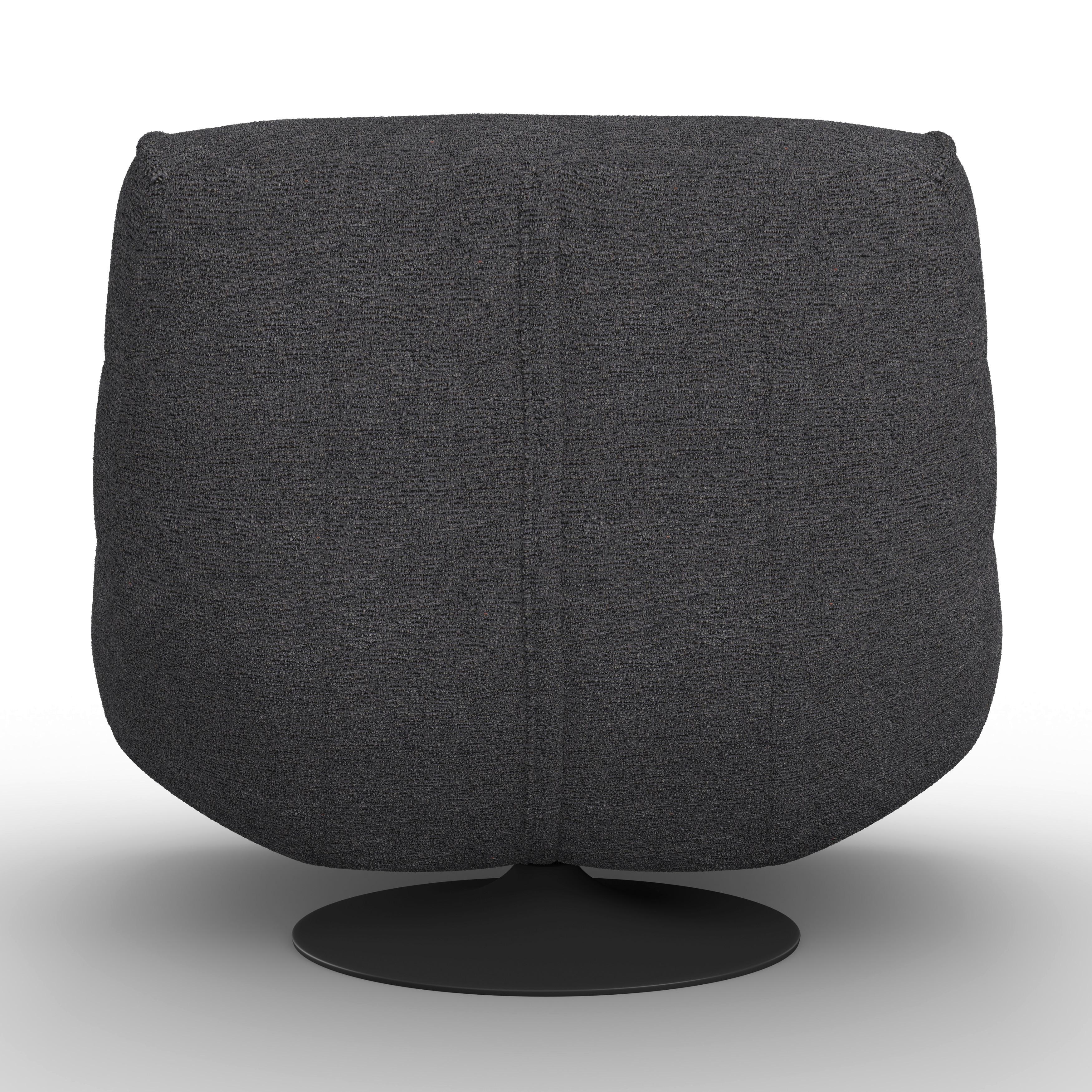 RELAXFÅTÖLJ LORENA - svart, Modern, metall/textil (101/83/95cm) - Bessagi Home