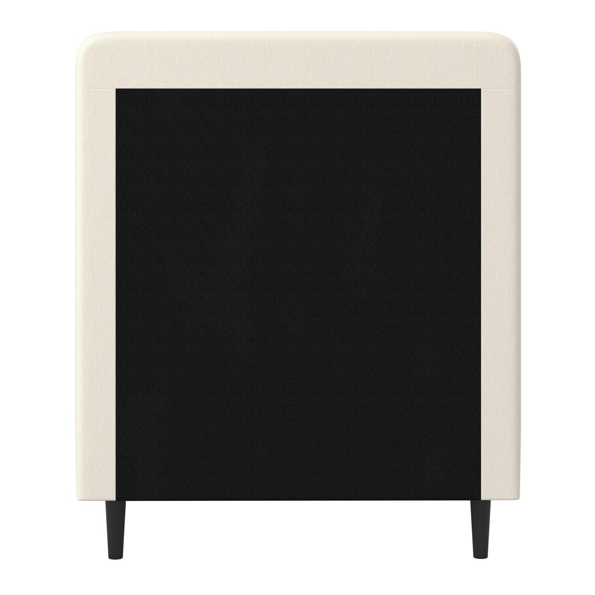 Box Ágy Krém Vida - elefántcsont, Modern, textil/fa (90/200cm) - Bessagi Home