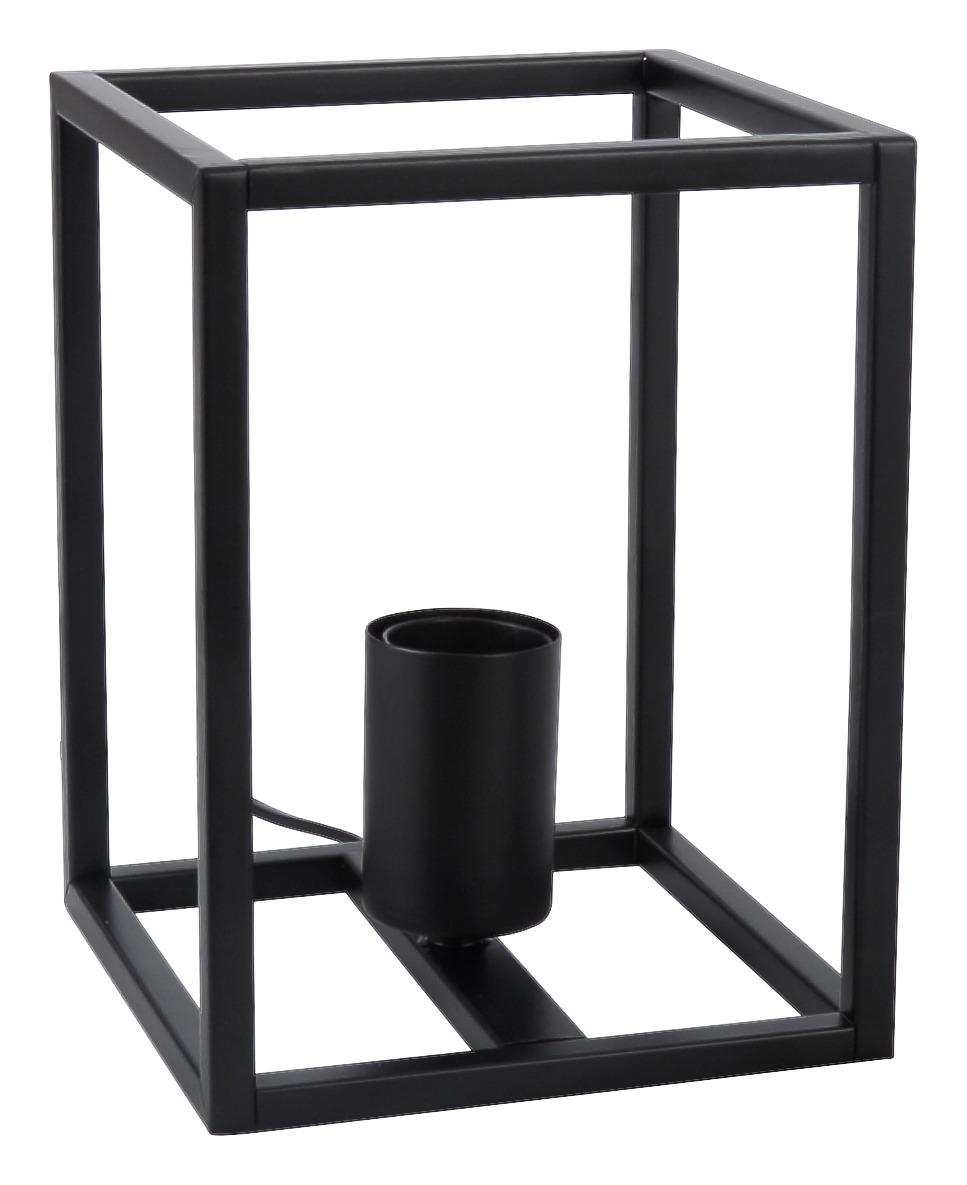 Tischleuchte Qaudri max. 40 Watt - Schwarz, Konventionell, Metall (15/15/15cm) - Premium Living