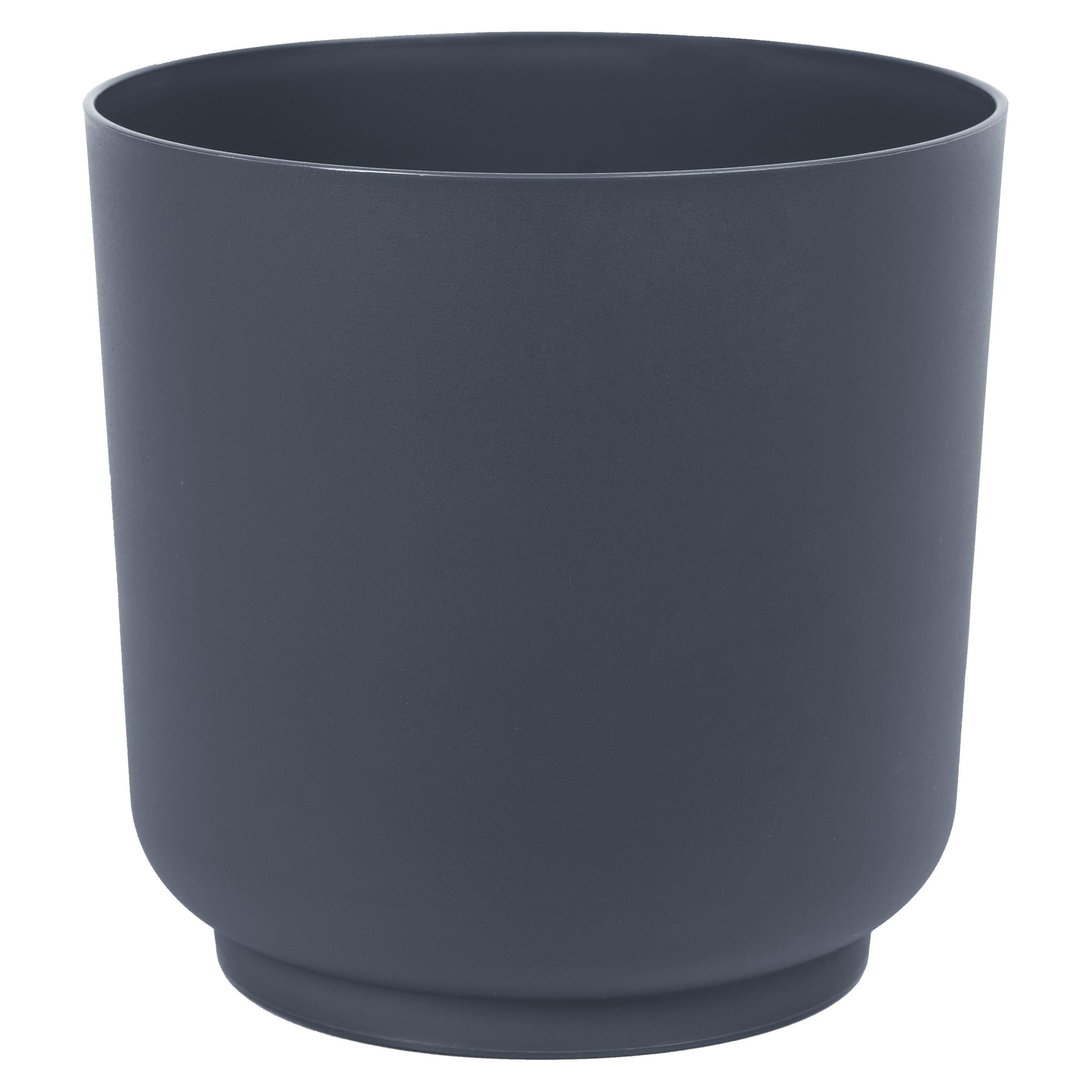 Kaspó Siena Eco 15 - antracit, Konventionell, műanyag (15/14,9cm) - Mömax