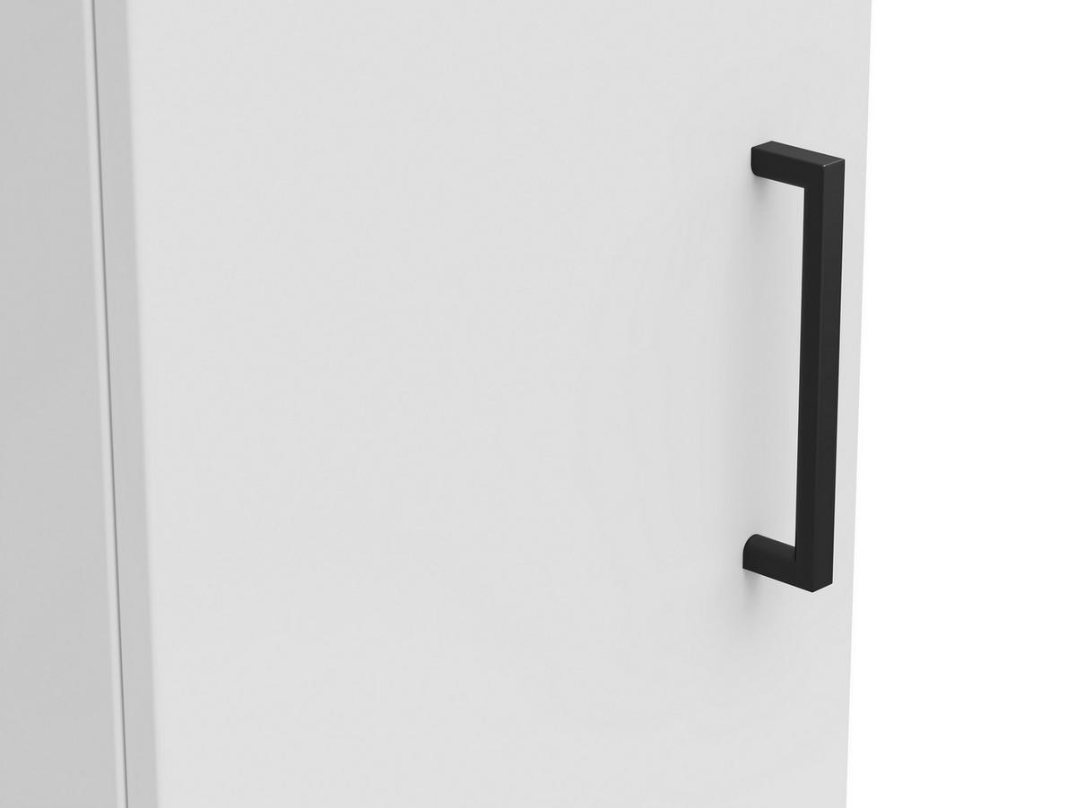 Schrank Multistauraum Weiß - Schwarz/Weiß, MODERN, Holzwerkstoff/Kunststoff (30/83/40cm) - Mömax