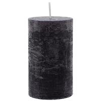 Stumpenkerze Lia Schwarz - Schwarz, MODERN (6,8/12cm) - Premium Living