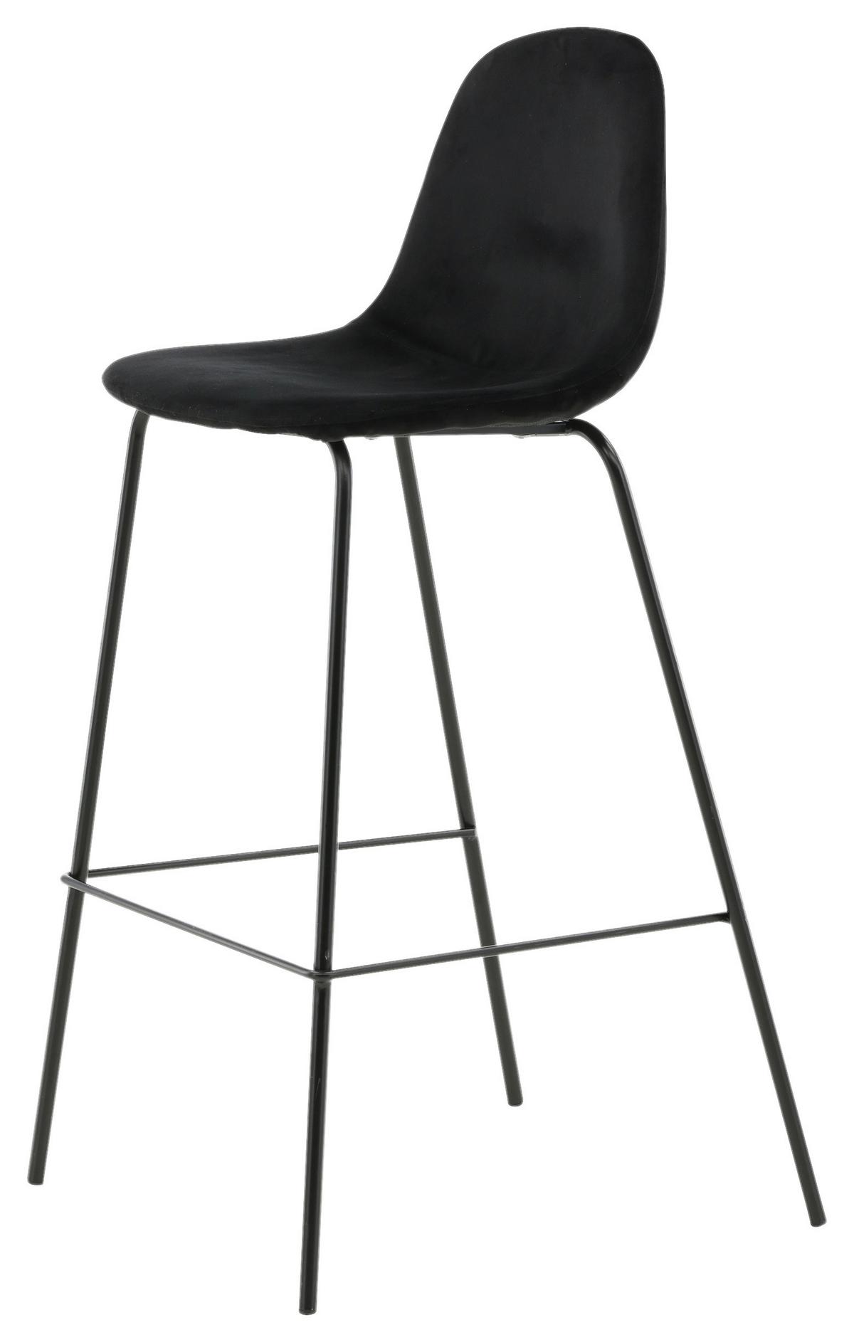 BARHOCKER-SET POLAR - Schwarz, Design, Textil/Metall (41.5/105/43cm) - Livetastic