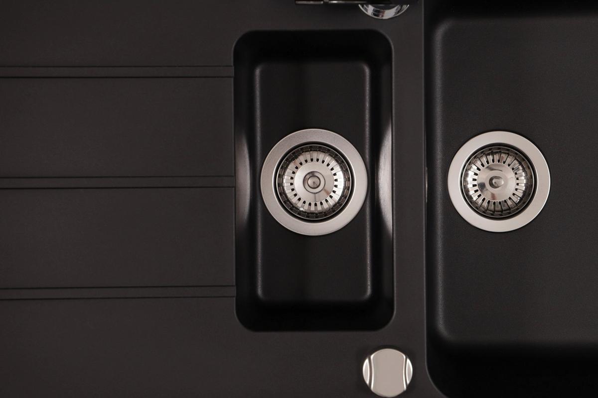 Pomivalno Korito Austin, 100x50cm - črna, Design, kamen (100/20/50cm) - Respekta