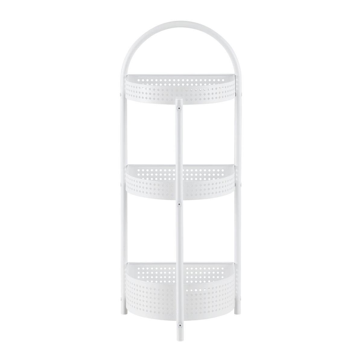 Regal Ancona Weiss Matt - Weiss, Modern, Metall (34/84.5/28cm) - Mömax