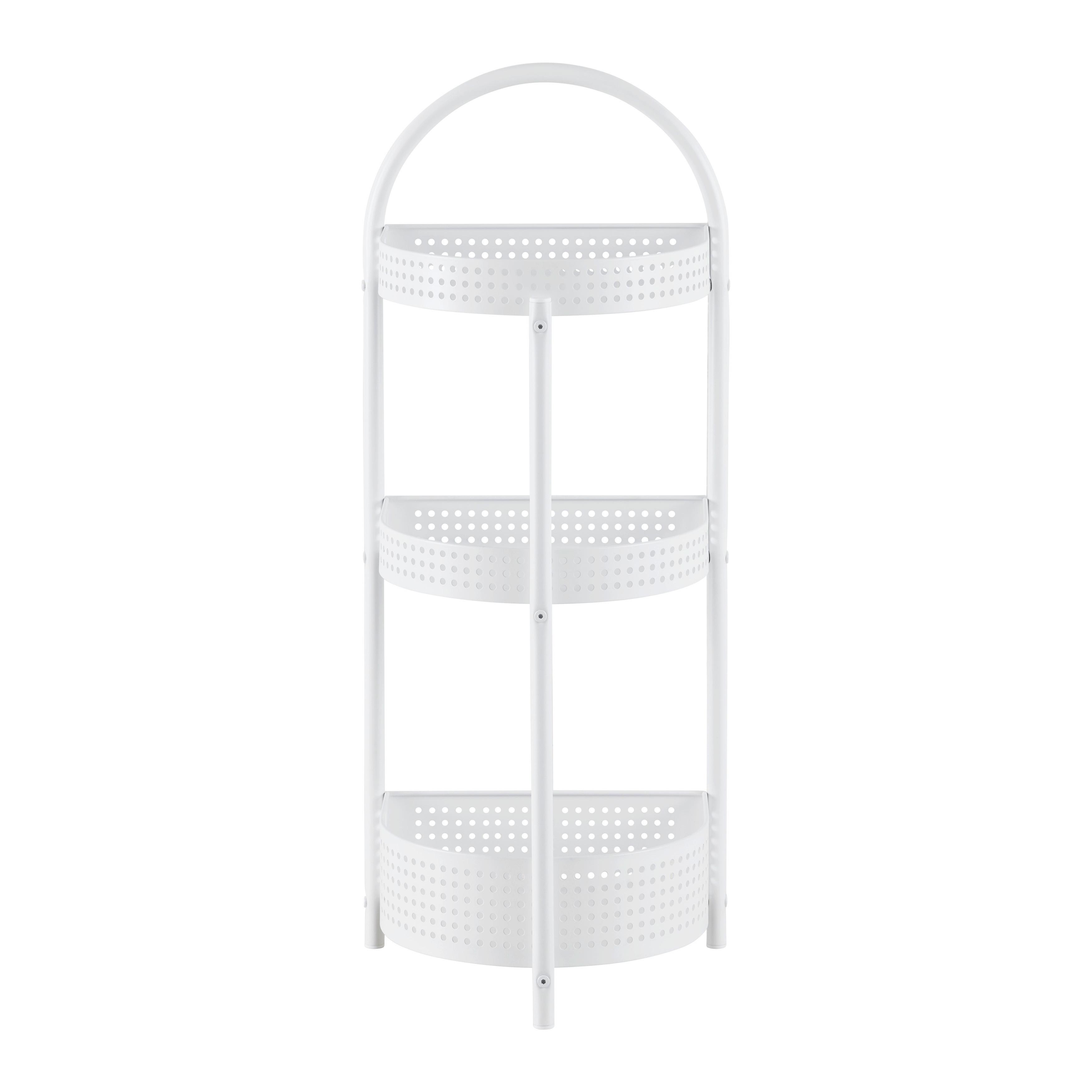 HYLLA ANCONA -EXKLUSIV- -SB- - vit, Modern, metall (34/84.5/28cm) - Mömax