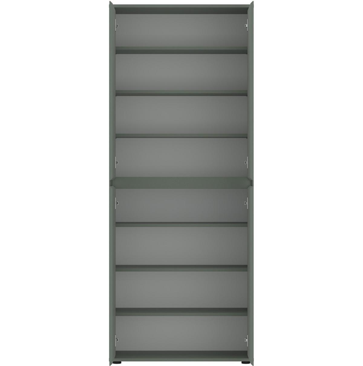 Dulap pentru hol ZAPATO - verde salvie, Design, material pe bază de lemn (75/185,9/35,3cm) - Modern Living