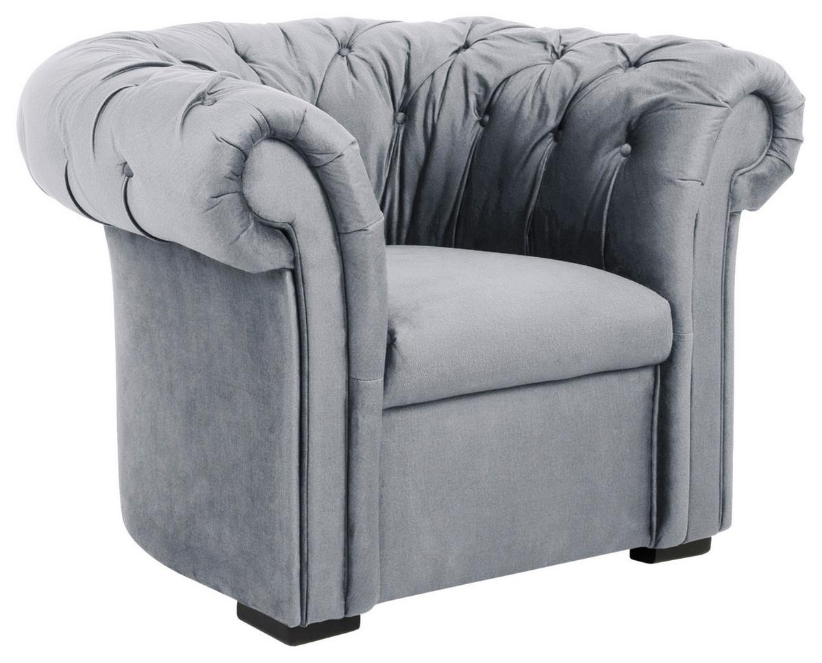 FOTOLIU CHESTERFIELD CUPIDO - gri, Design, textil (114/78/91cm) - Mömax