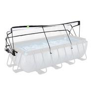 Bazenska Streha Exit Pool Abdeckung, 400x200cm - prosojno, Konvencionalno, kovina/umetna masa (200/400cm) - EXIT Toys