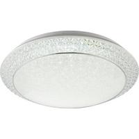 Stropna Led-svetilka Zila, S Sijalko - bela/prozorno, Konvencionalno, kovina/umetna masa (51/12cm)