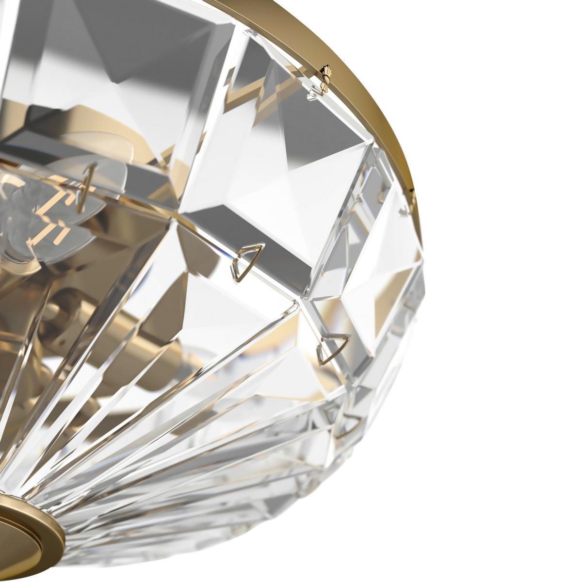 DECKENLEUCHTE FACET - Goldfarben, Basics, Glas/Metall (39,6/19,2/39,6cm) - MAYTONI